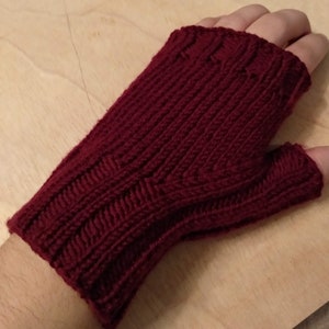 KNITTING PATTERN Family Fingerless Gloves S , M, L Pdf Tutorial image 6