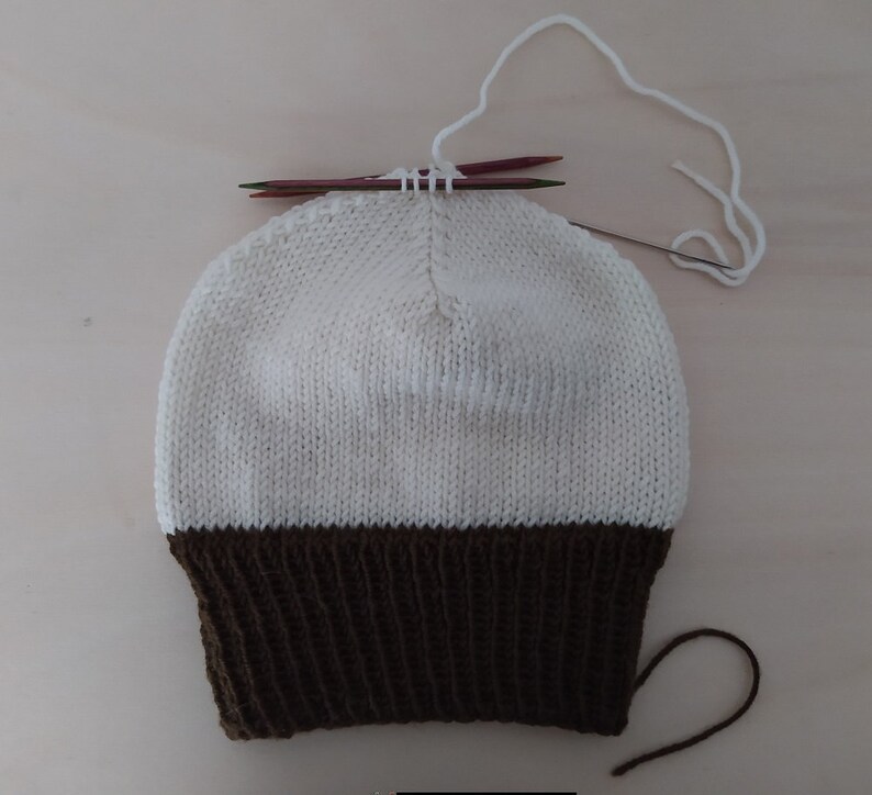 PDF Knitting Pattern Brownie Baby Hat Knitting Pattern 0-24 Months image 6
