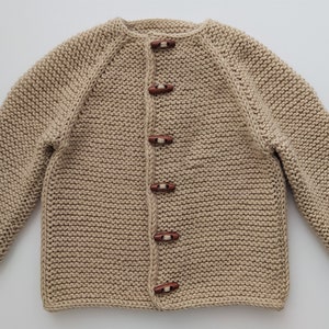 Cedarwood Kids Cardigan Knitting Pattern Top Down Cardigan Garter Stitch Kids Cardigan PDF Knitting Pattern 0-14 years image 9