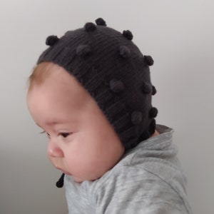 PDF Knitting Pattern Bobble Baby Bonnet Knitting Pattern 0-24 Months image 4