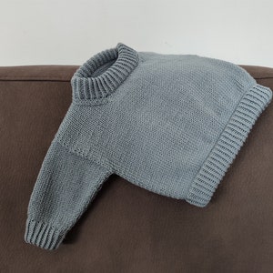 Brownie Baby Sweater Knitting Pattern Drop Shoulder Sweater Baby Sweater PDF Knitting Pattern 0-24 Months image 4