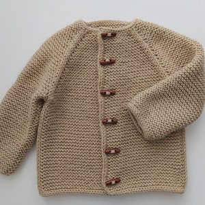 Cedarwood Kids Cardigan Knitting Pattern Top Down Cardigan Garter Stitch Kids Cardigan PDF Knitting Pattern 0-14 years image 7