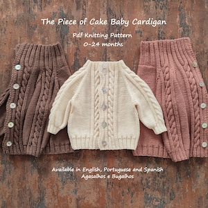 Top down knitted best sale baby cardigan pattern