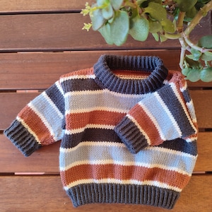 Brownie Baby Sweater Knitting Pattern Drop Shoulder Sweater Baby Sweater PDF Knitting Pattern 0-24 Months image 8