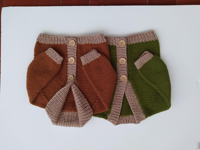 Caress Kids Cardigan Knitting Pattern | 0-14 years | English, Portuguese and Spanish image 16