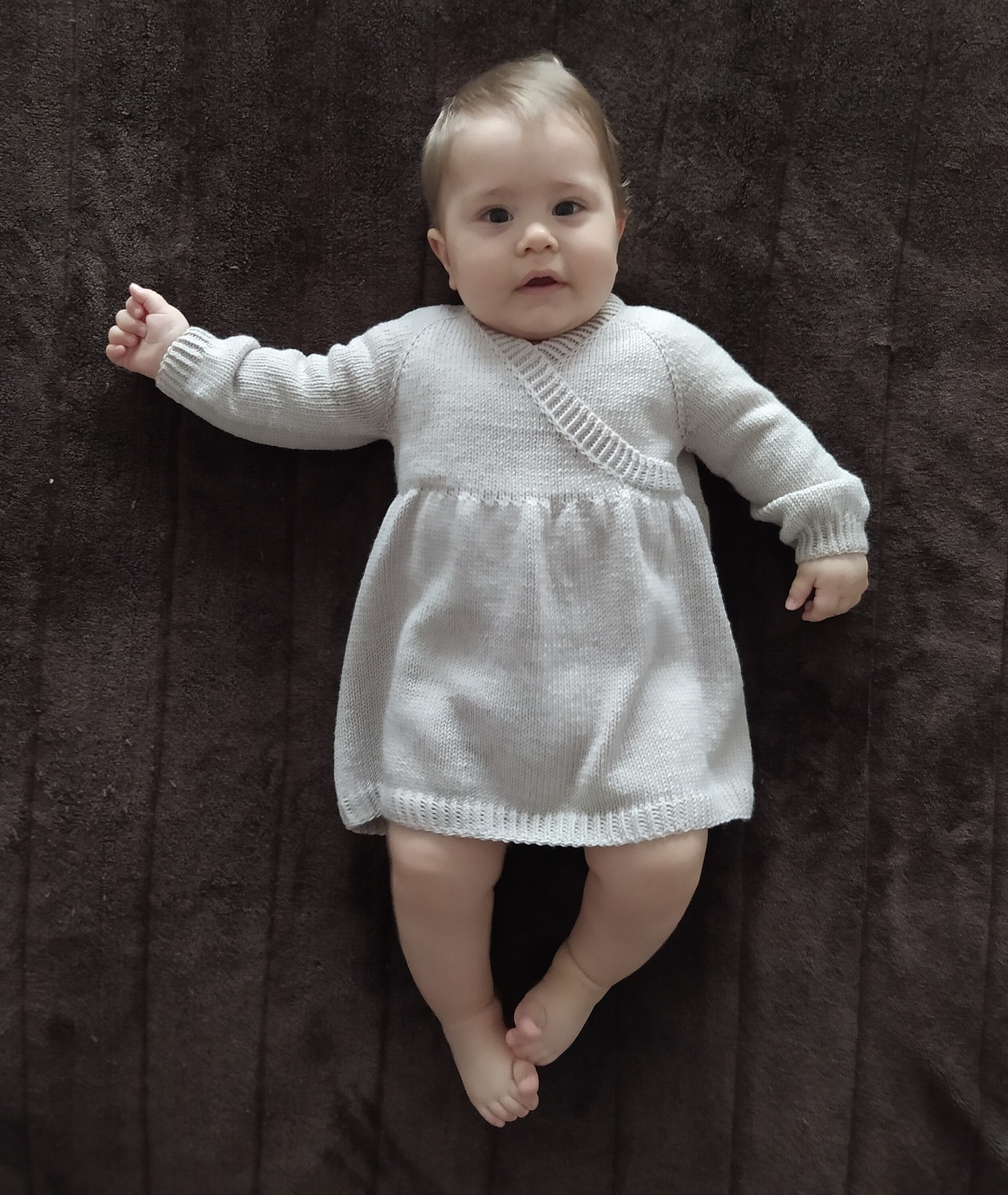 PDF Knitting Pattern Ivory Baby Dress Knitting Pattern Etsy