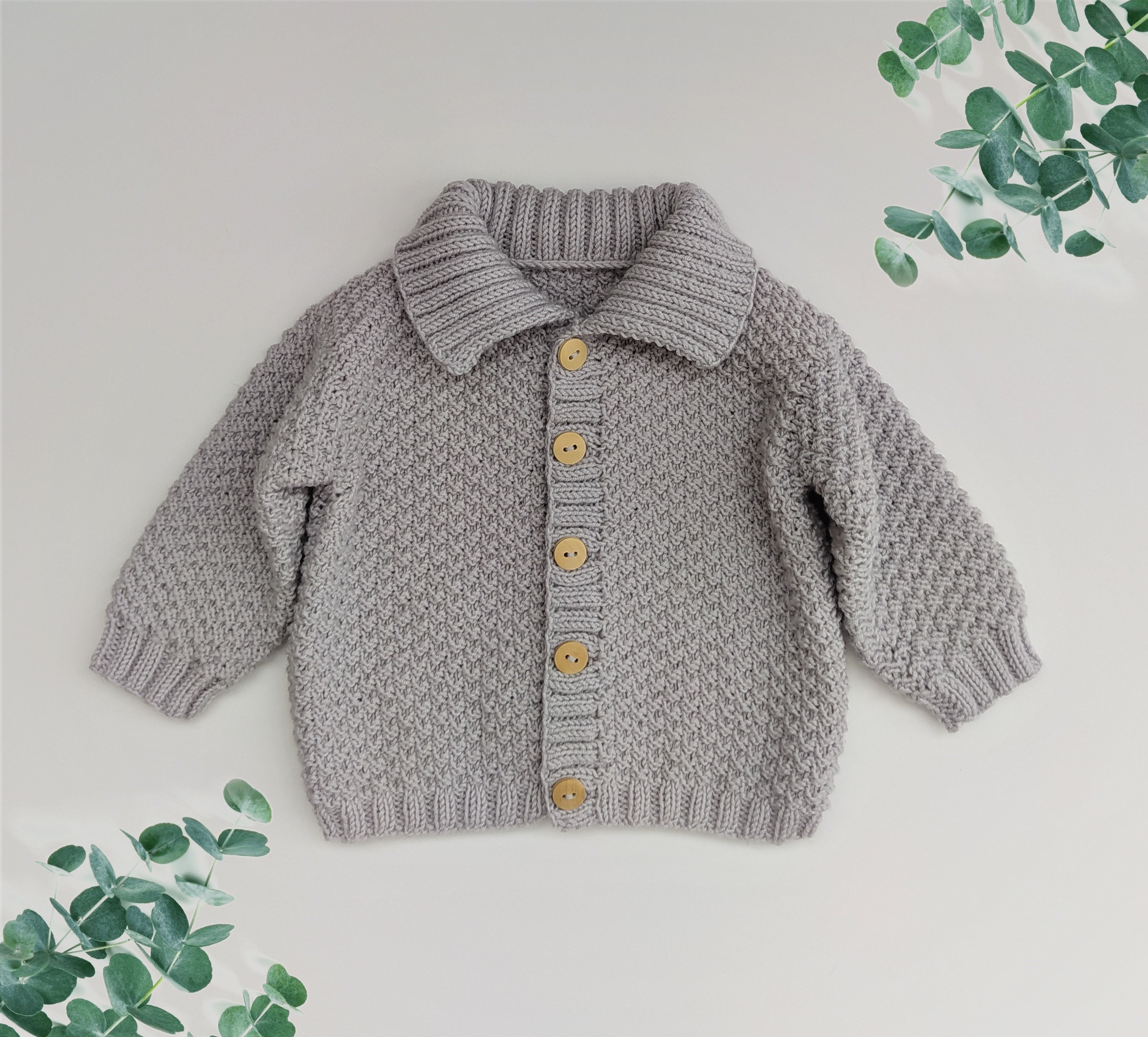Baby Knitting Pattern Mossy Baby Cardigan Pants Bloomers | Etsy