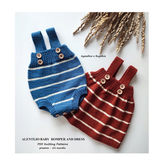Alentejo Baby Romper and Dress Knitting Pattern | PDF