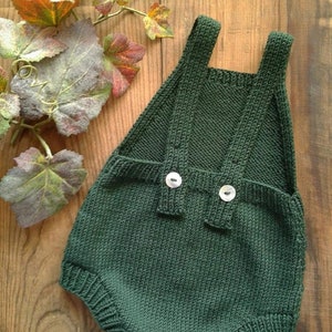 Fall Duo Baby Romper Knitting Pattern Baby Romper Pattern PDF Knitting Pattern 0-24 Months image 8