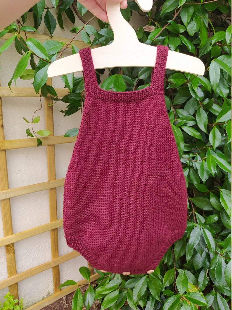 Fall Duo Baby Romper Knitting Pattern Baby Romper Pattern PDF Knitting Pattern 0-24 Months image 2