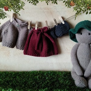 PDF Knitting Pattern The Oak Folk Doll Knitting Pattern Set IV body and doll clothes image 2