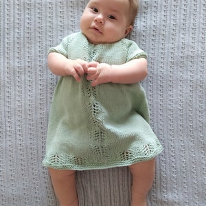 Spring Blossoms Baby Dress Knitting Pattern Baby Dress Pattern PDF Knitting Pattern 0-24 months image 2