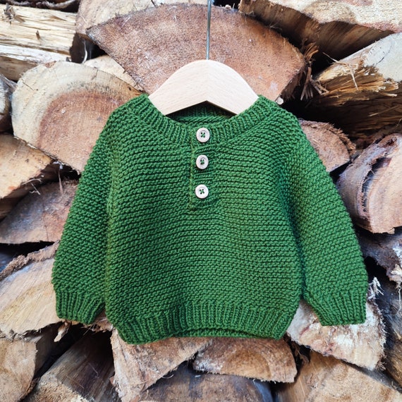 Patron de tejido de sueter de bebe de trebol Sueter con hombros caidos Jersey punto bobo Patron de tejer PDF Prematuro 24 meses Etsy Mexico