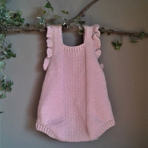 Spring Duo Baby Romper Knitting Pattern Baby Romper PDF Knitting Pattern 0-24 months image 3