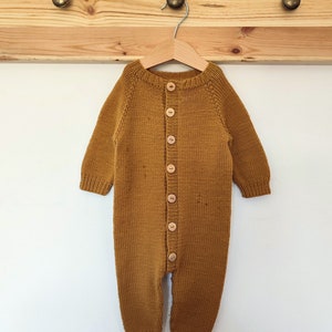 Maple Baby Overalls Knitting Pattern | Baby Romper Pattern | PDF ...