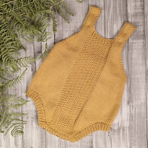 Spring Duo Baby Romper Knitting Pattern Baby Romper PDF Knitting Pattern 0-24 months image 4