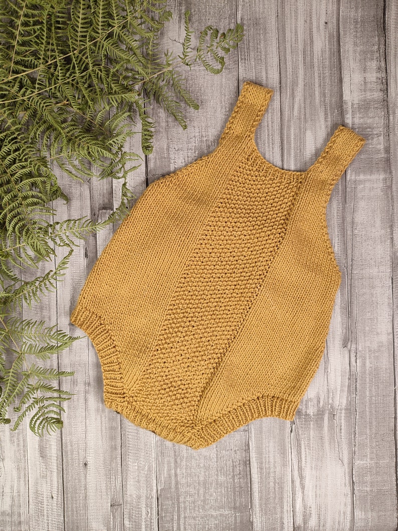 Spring Duo Baby Romper Knitting Pattern Baby Romper PDF Knitting Pattern 0-24 months image 4