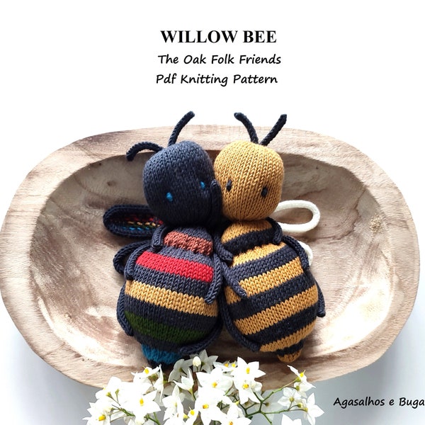 Weidenbienen-Strickmuster | Amigurumi-Muster | PDF-Strickmuster