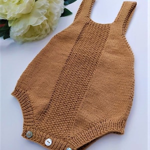 Spring Duo Baby Romper Knitting Pattern Baby Romper PDF Knitting Pattern 0-24 months image 8