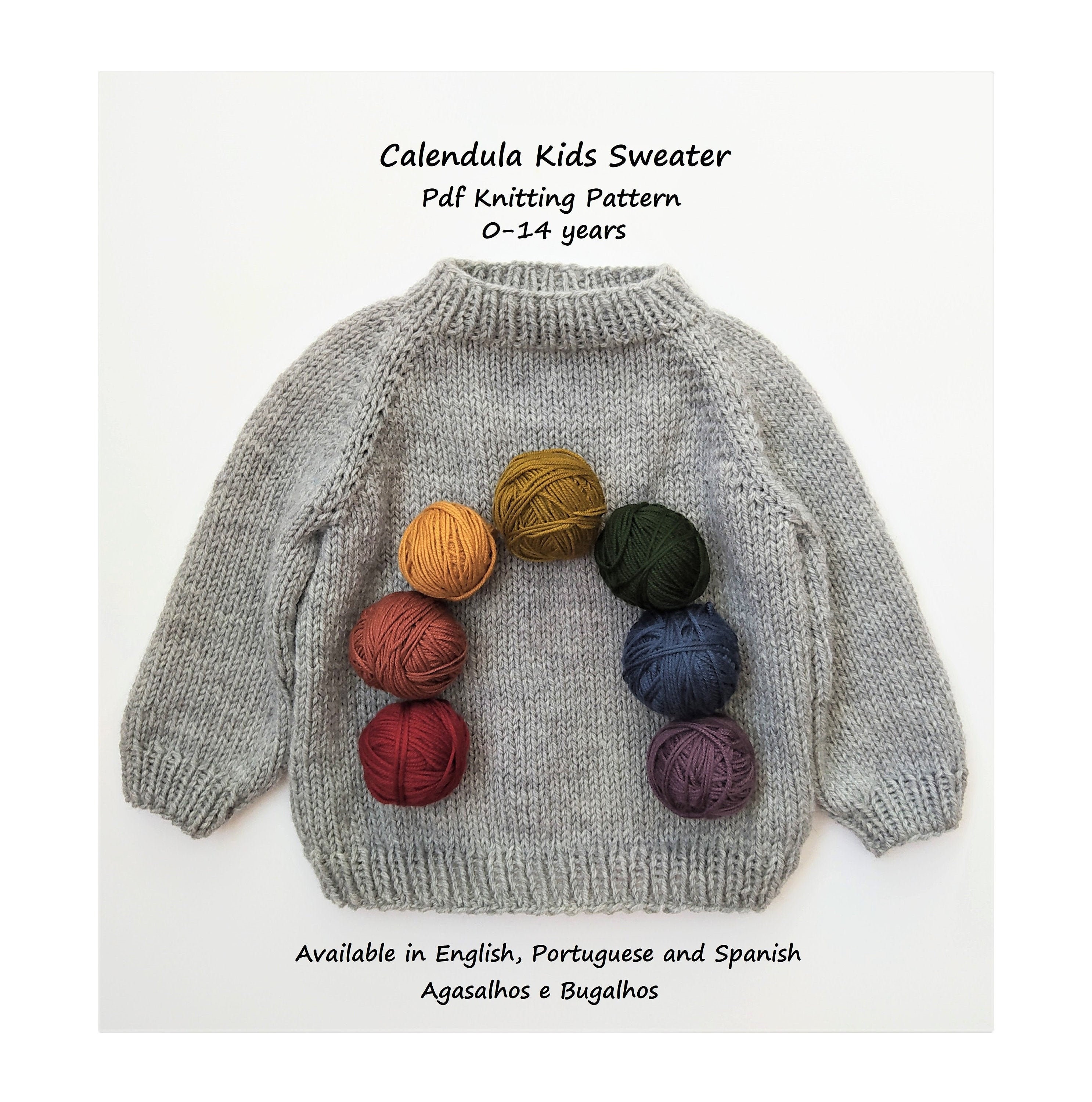 kids sweater knitting pattern