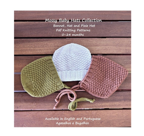 Seed Stitch Pixie Bonnet Knitting Pattern