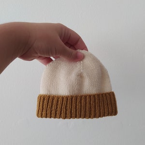 PDF Knitting Pattern Brownie Baby Hat Knitting Pattern 0-24 Months image 2