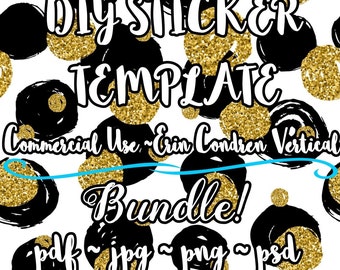 DIY Planner Sticker Template! | Full Planner Sticker Editable Kit! // Erin Condren Vertical {COMMERCIAL Use}