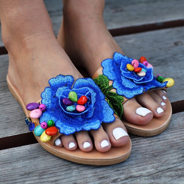 beaded sandals