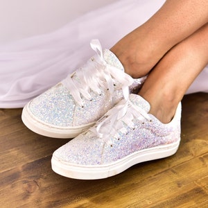 glitter wedding sneakers