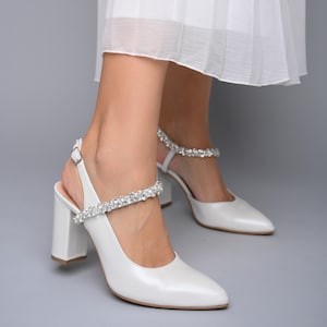 Wedding Shoes Bridal Shoes Shoes for Bride Heels Shoes White