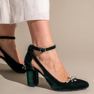 Classic Ankle Strap Bridesmaid Wedding Sandal, Gift for Her