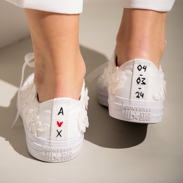 personalised wedding trainers