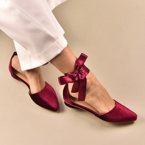 Burgundy bridal heels discount