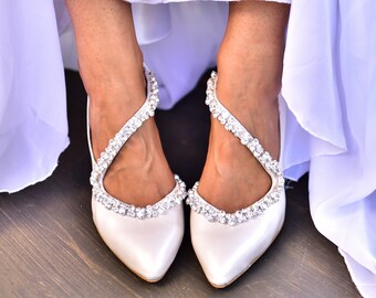 jeweled bridal shoes