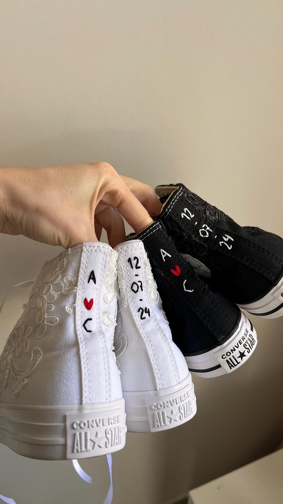 Personalisierte Hochzeits-Converse Sneakers: Brautschuhe aus