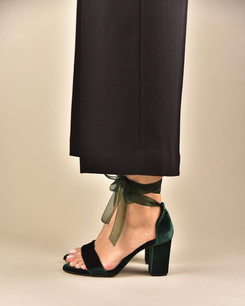 dark green wedding shoes