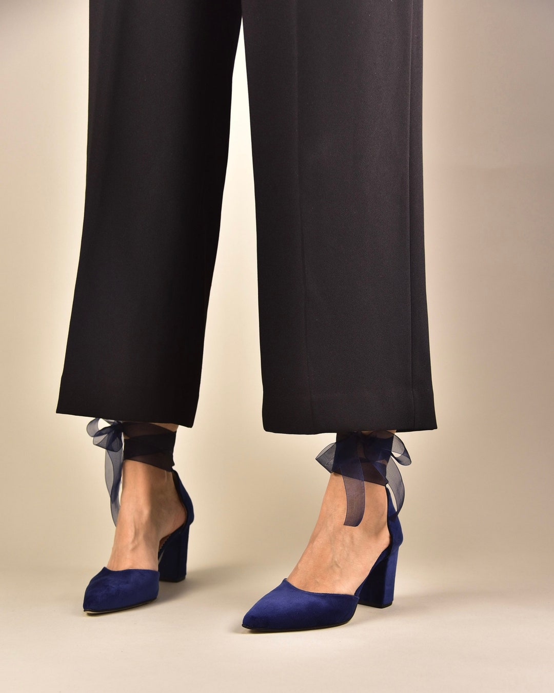 navy blue bridal shoes