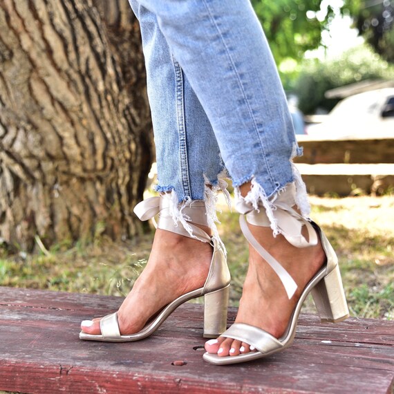 Wedding Heels Wedding Sandals Gold 
