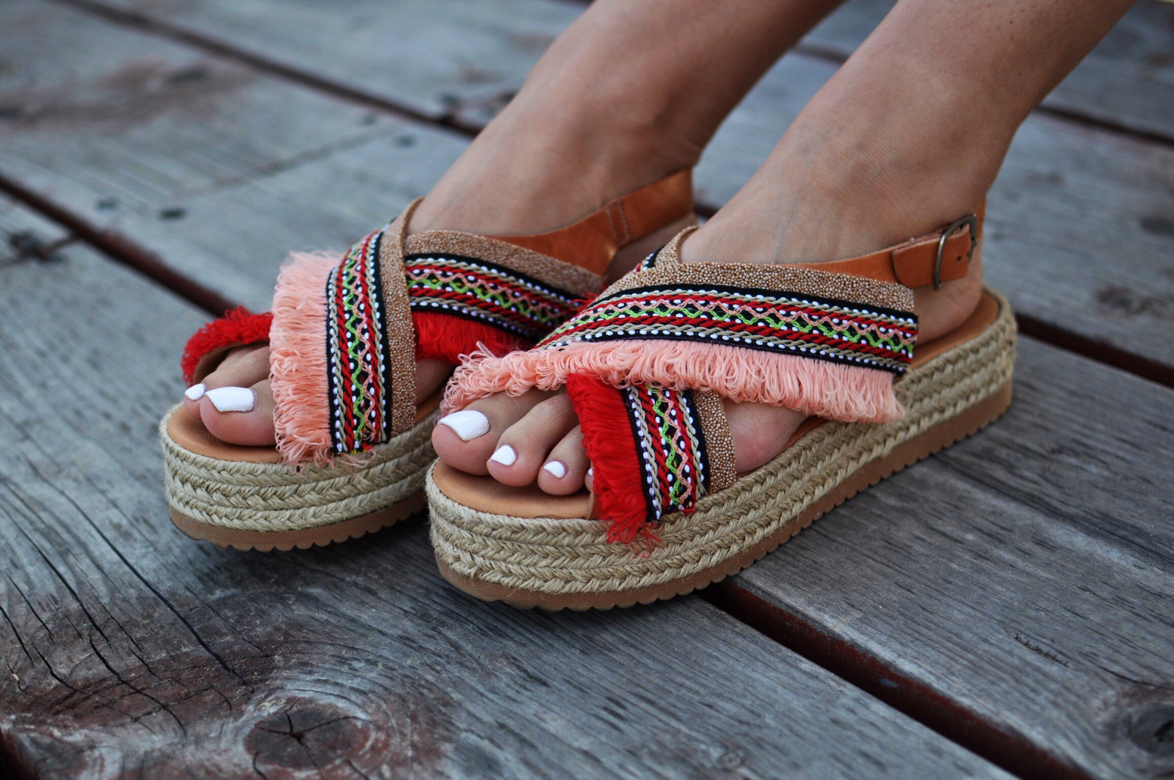 SALE 40% Boho sandals Aster Greek sandals | Etsy