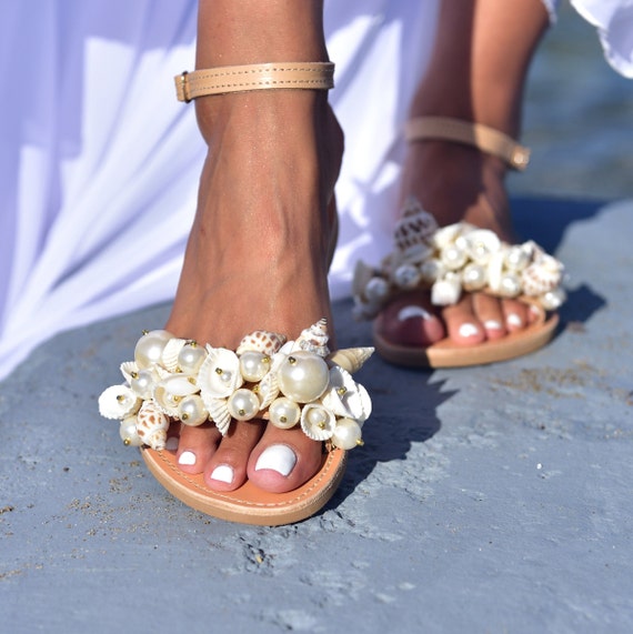 Sandalias de boda para en la Zapatos de boda - Etsy España