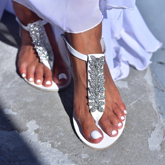 Dressy silver shop flip flops wedding