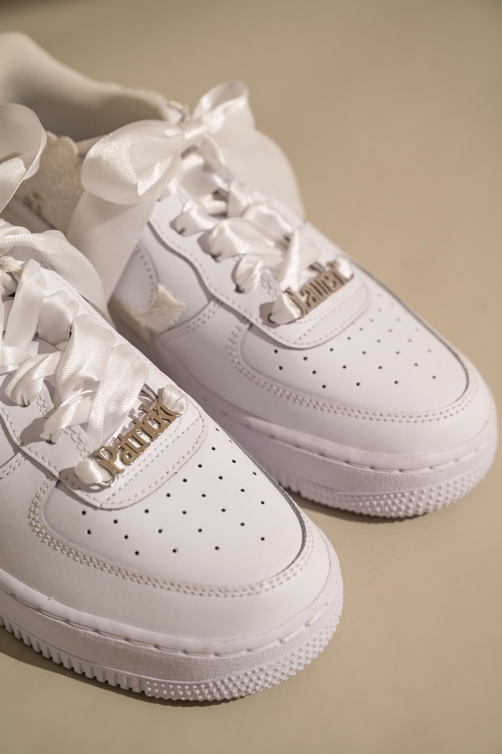 Personalize Bridal Sneakers With Lace Air Force 1 – Custom AF1 Wedding ...