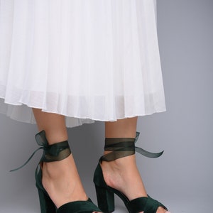 green wedding shoes