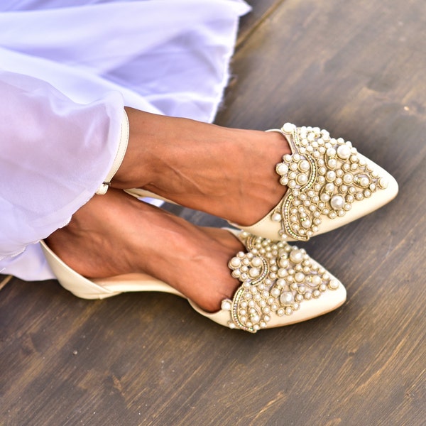 Flat Wedding Shoes - Etsy