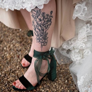 green wedding shoes