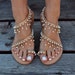 Wedding sandals, Wedding shoes, Greek sandals, Leather sandals, Bridal sandals, Pearl sandals, Handmade 'Caliope' sandals 