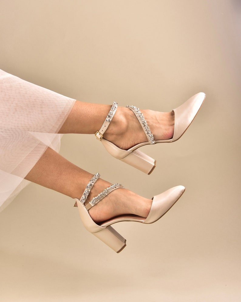 simple ivory wedding shoes