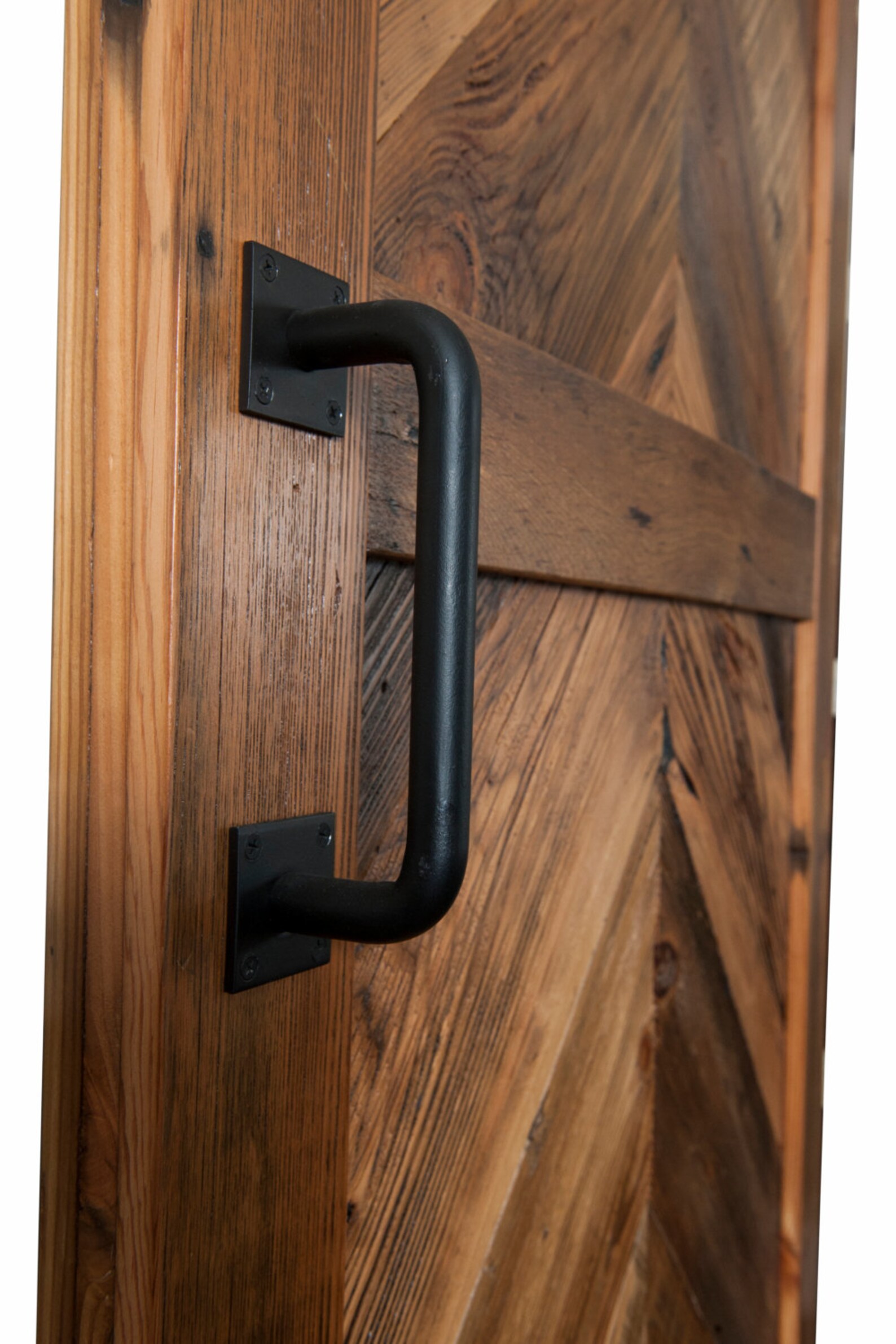 Heavy Solid Classic steel round barn door handle Etsy