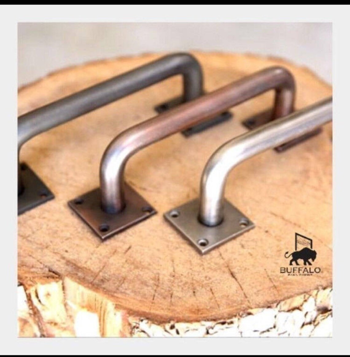 Heavy Solid Classic steel round barn door handle Etsy