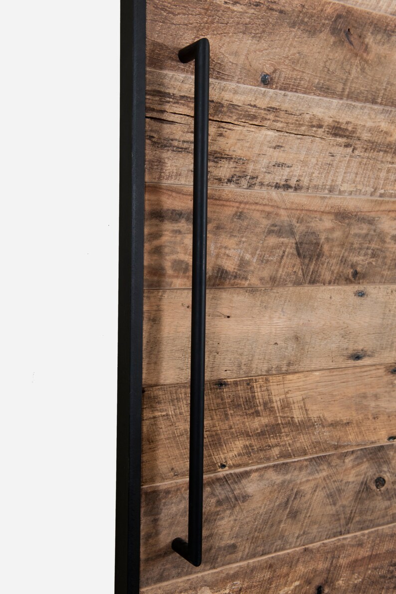 Black Modern Barn Door Handle Etsy